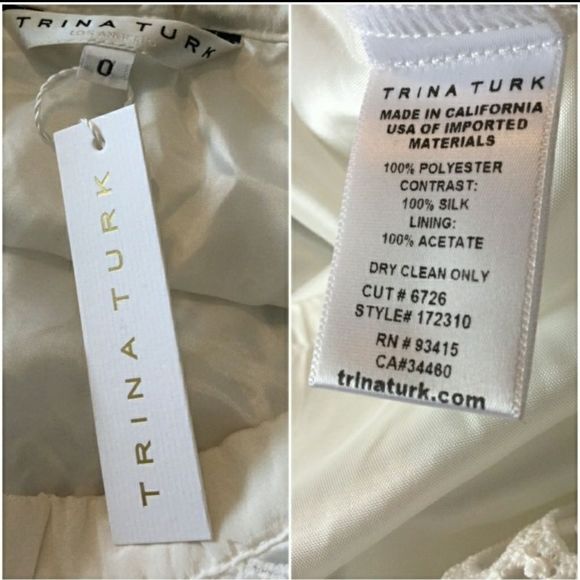 New Trina Turk Alejandra White Lace Dress - Picture 8 of 8